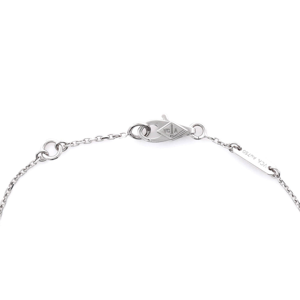 Sweet Alhambra Butterfly Bracelet 18K White Gold and Turquoise