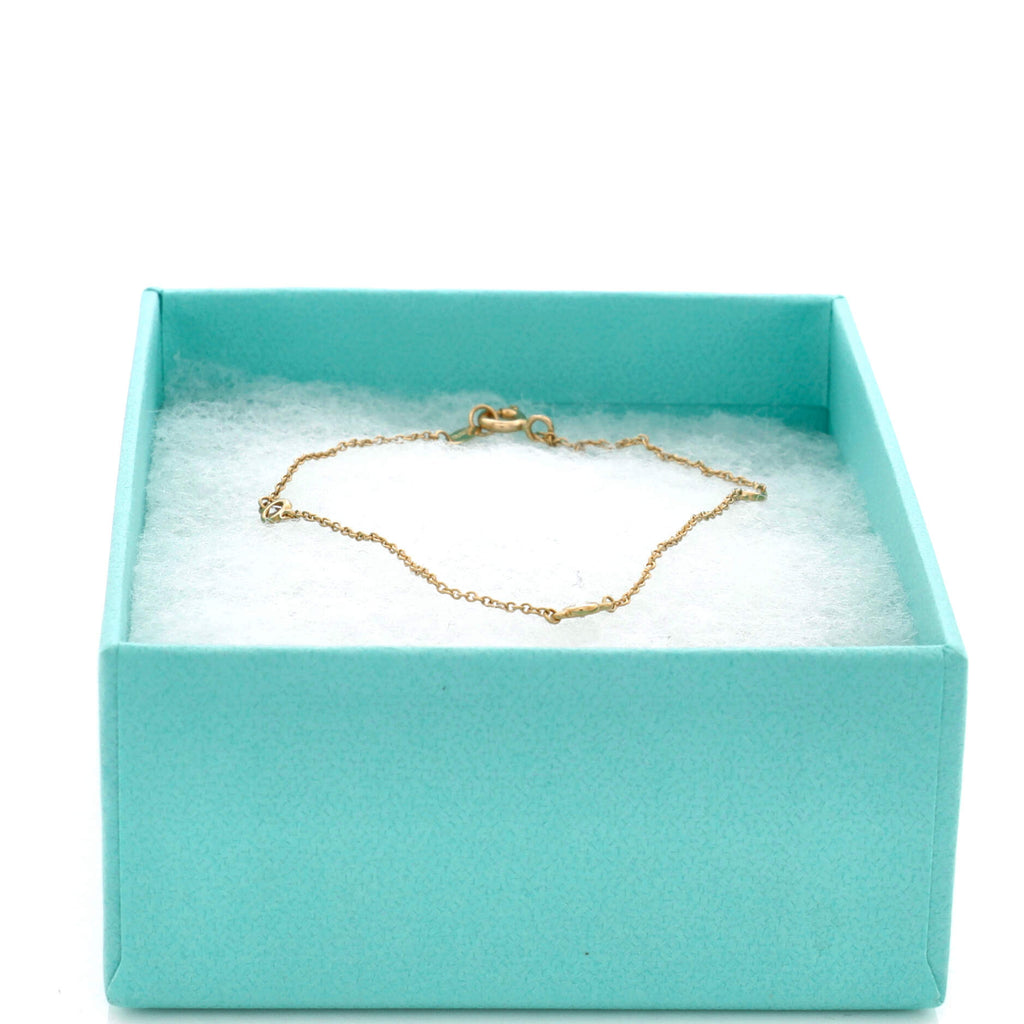 Elsa Peretti Diamonds by the Yard 3 Stone Bracelet 18K Yellow Gold with Diamonds