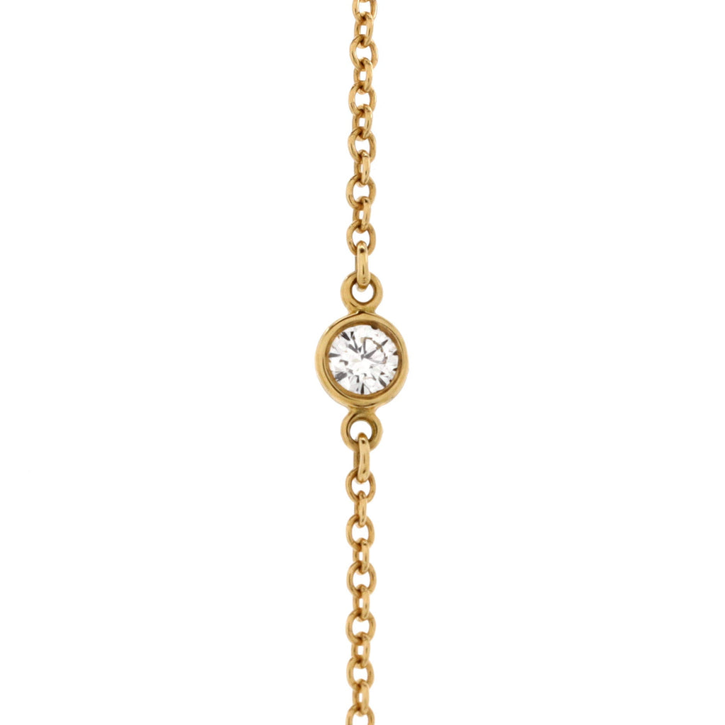 Elsa Peretti Diamonds by the Yard 3 Stone Bracelet 18K Yellow Gold with Diamonds