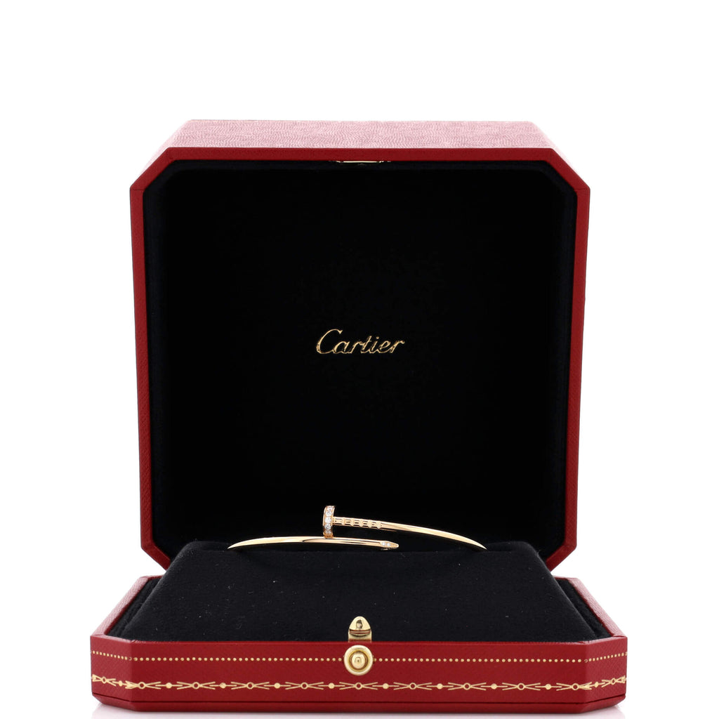 Juste un Clou Bracelet 18K Yellow Gold with Diamonds Small