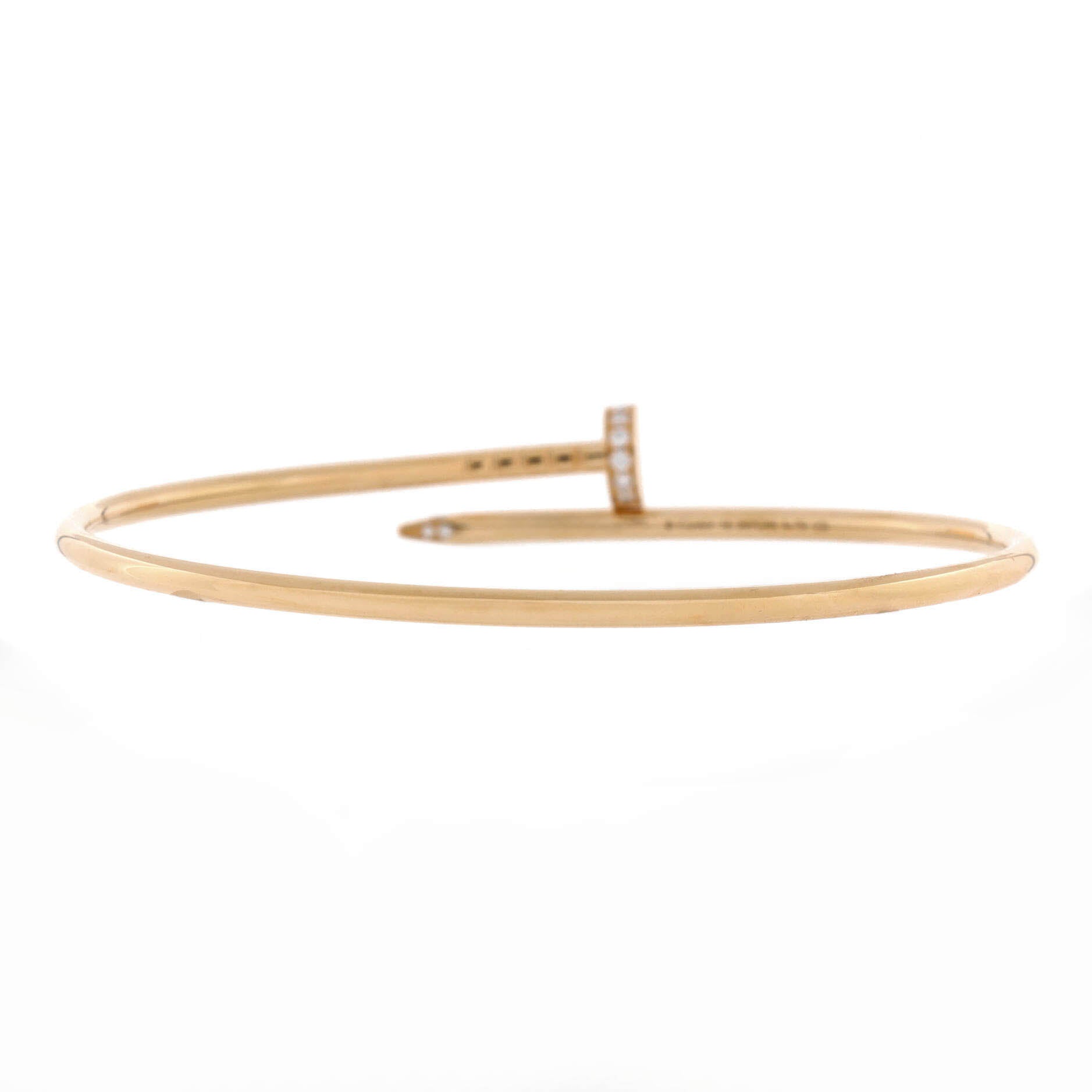 Juste un Clou Bracelet 18K Yellow Gold with Diamonds Small