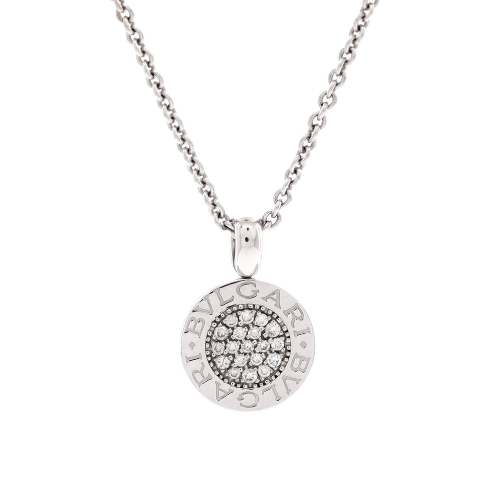 Bvlgari Bvlgari Pendant Necklace 18K White Gold with Diamonds