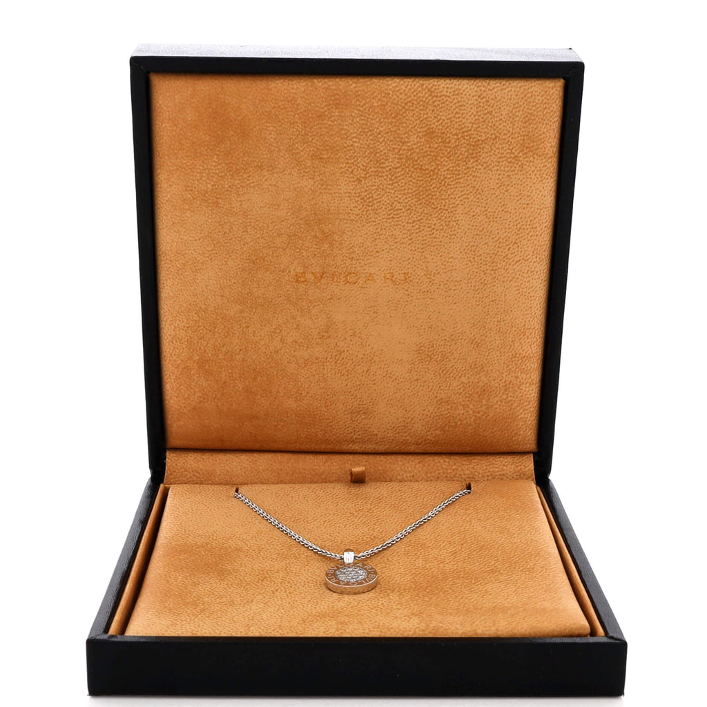 Bvlgari Bvlgari Pendant Necklace 18K White Gold with Diamonds