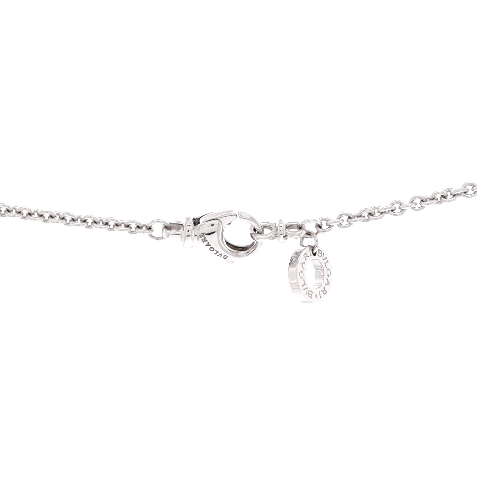Bvlgari Bvlgari Pendant Necklace 18K White Gold with Diamonds