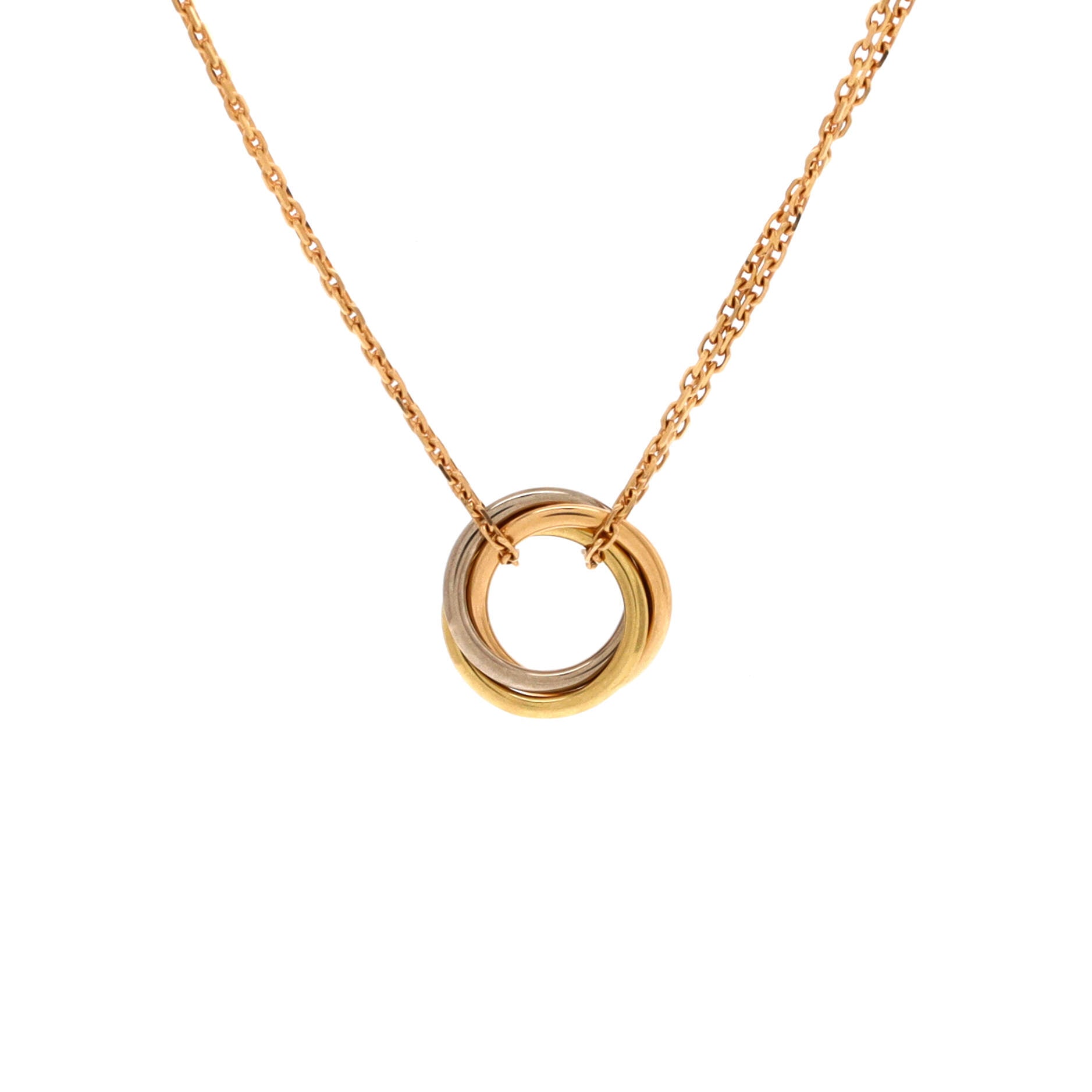 Trinity Choker Necklace 18K Tricolor Gold