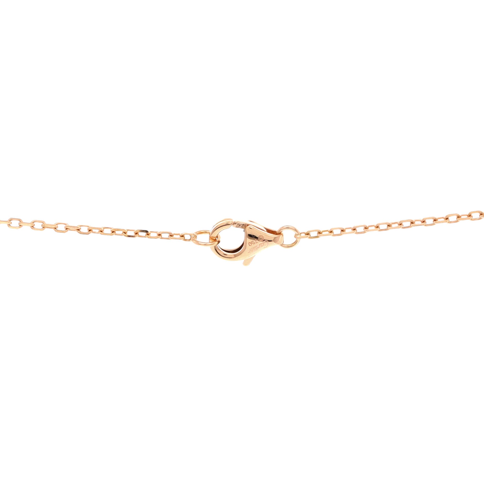 Trinity Pendant Necklace 18K Rose Gold and Diamonds