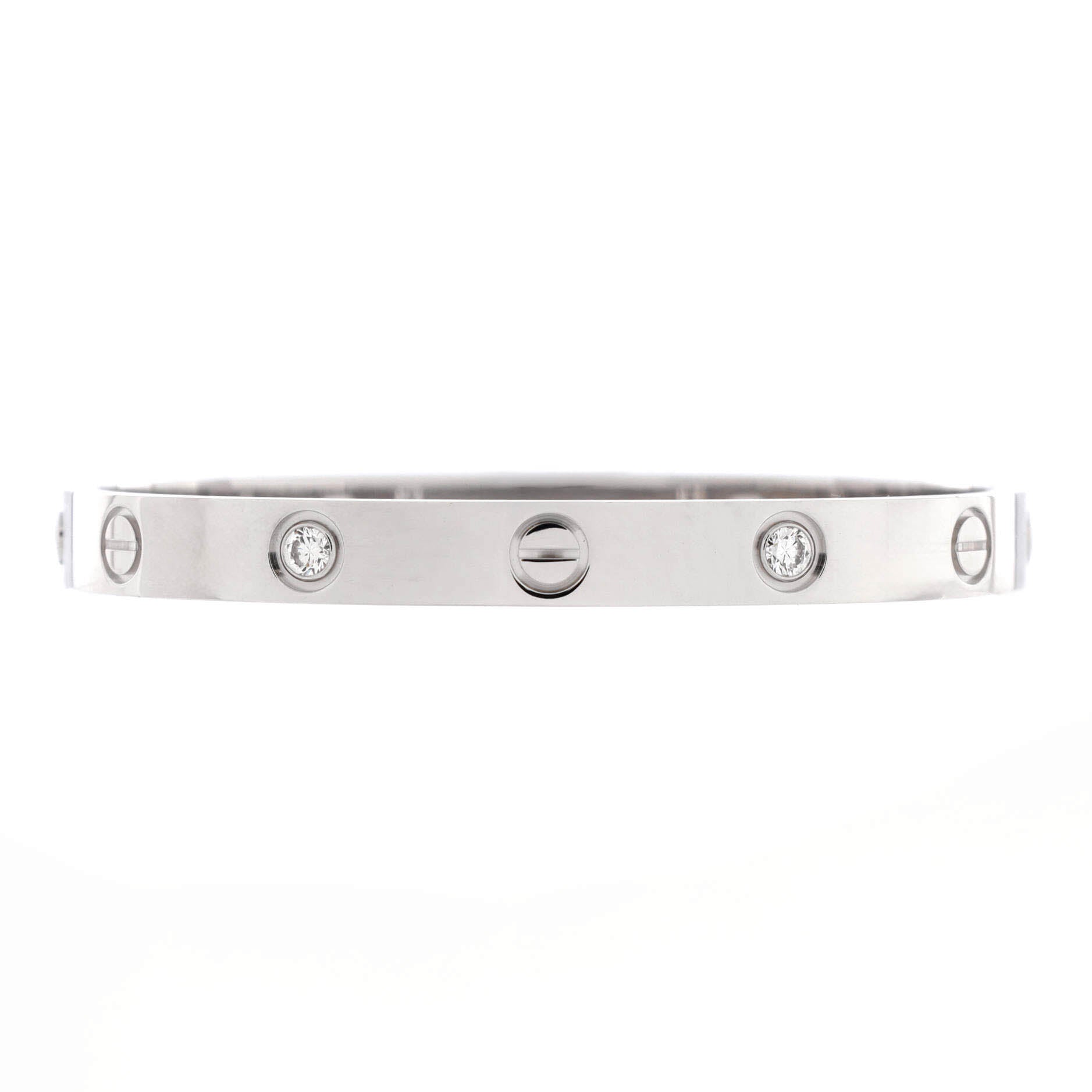 Love 4 Diamond Bracelet 18K White Gold and Diamonds