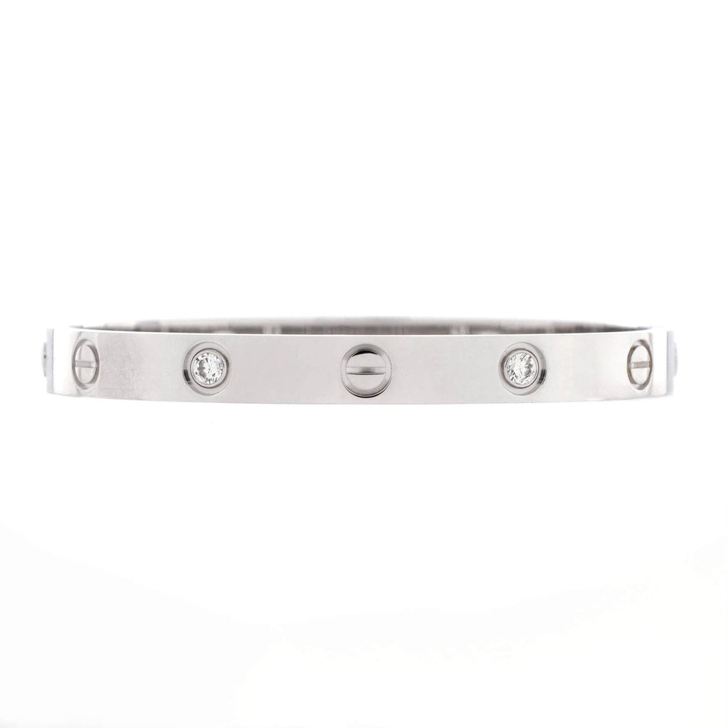Love 4 Diamond Bracelet 18K White Gold and Diamonds