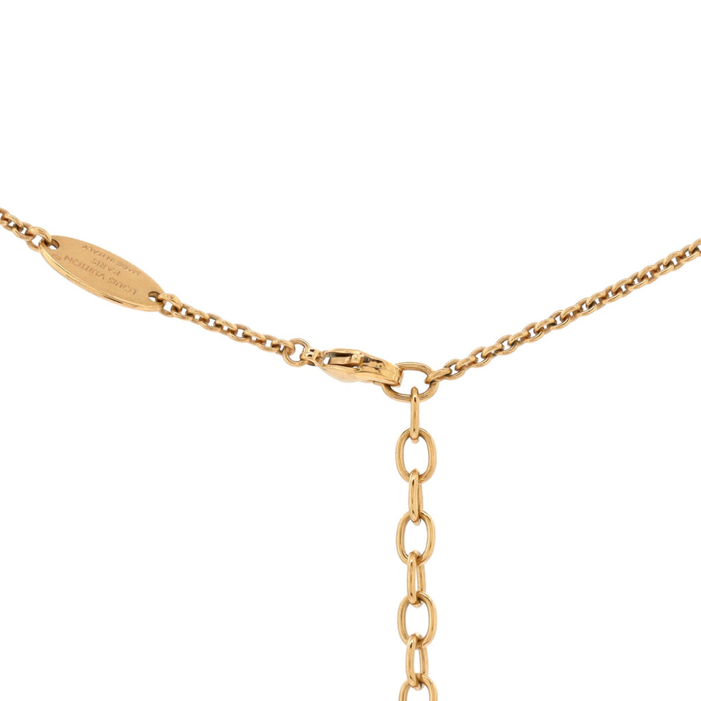 LV Iconic Necklace Metal with Crystals
