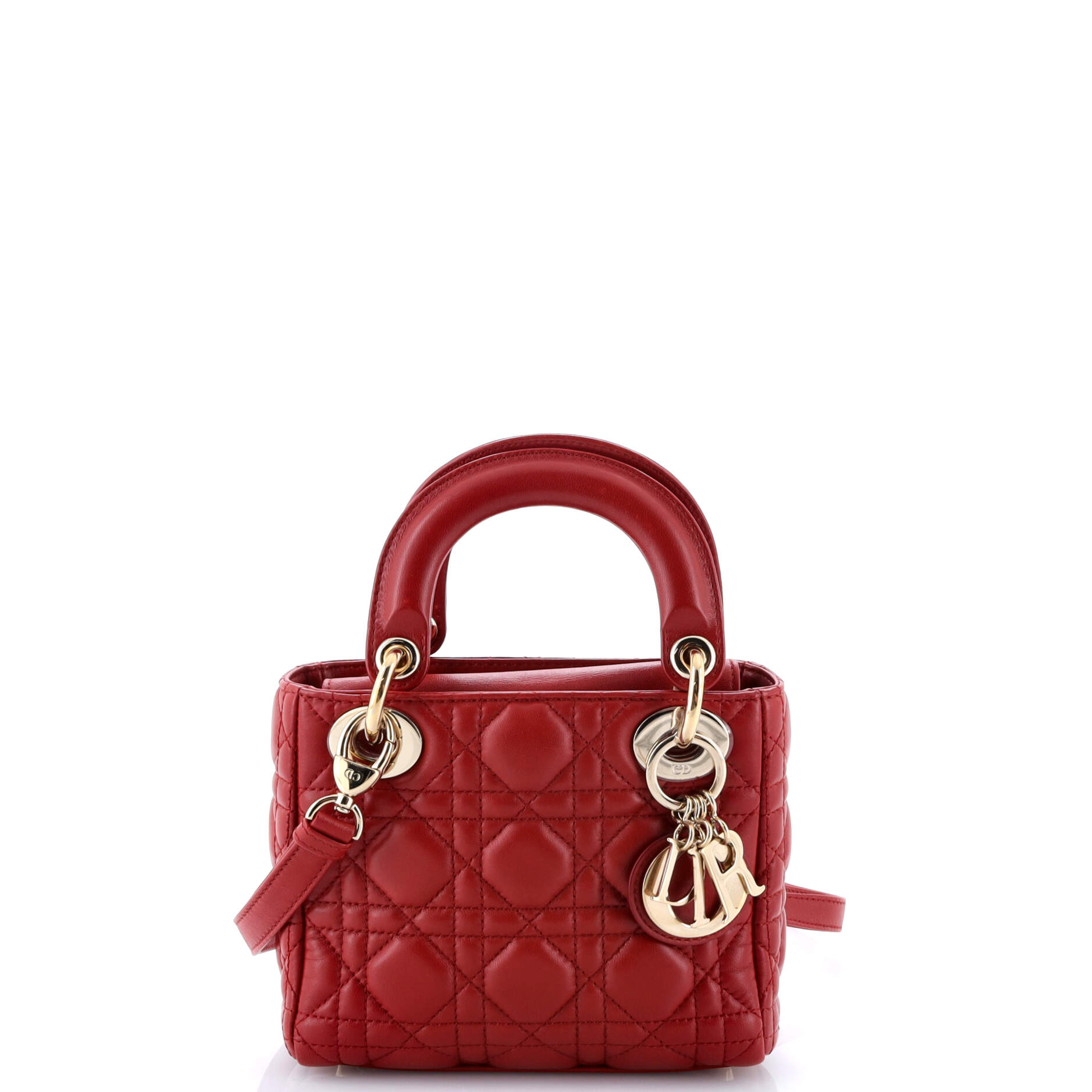 Lady Dior Bag Cannage Quilt Lambskin Mini
