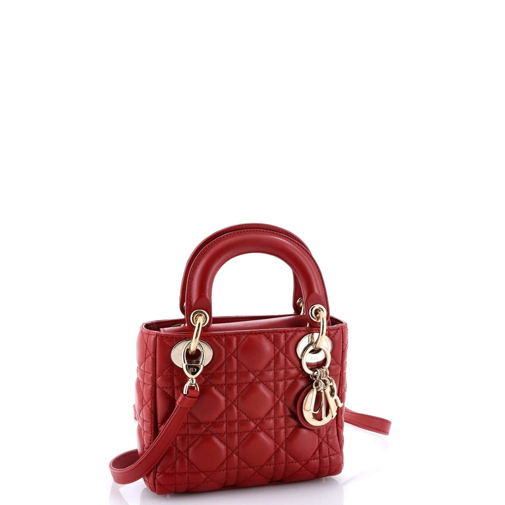 Lady Dior Bag Cannage Quilt Lambskin Mini