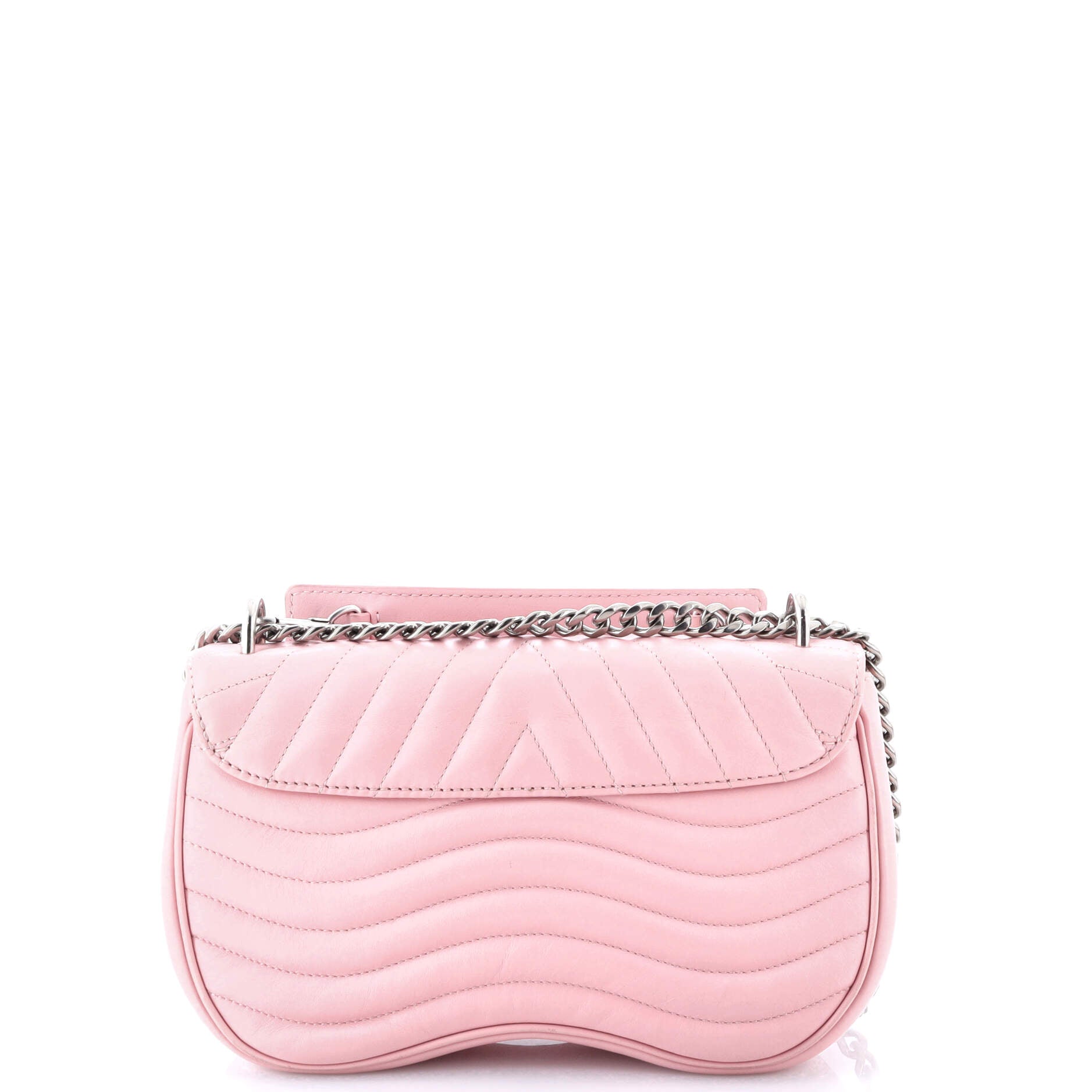 New Wave Chain Bag Quilted Leather MM