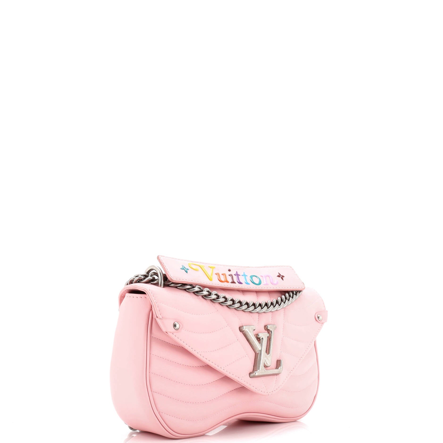 New Wave Chain Bag Quilted Leather MM