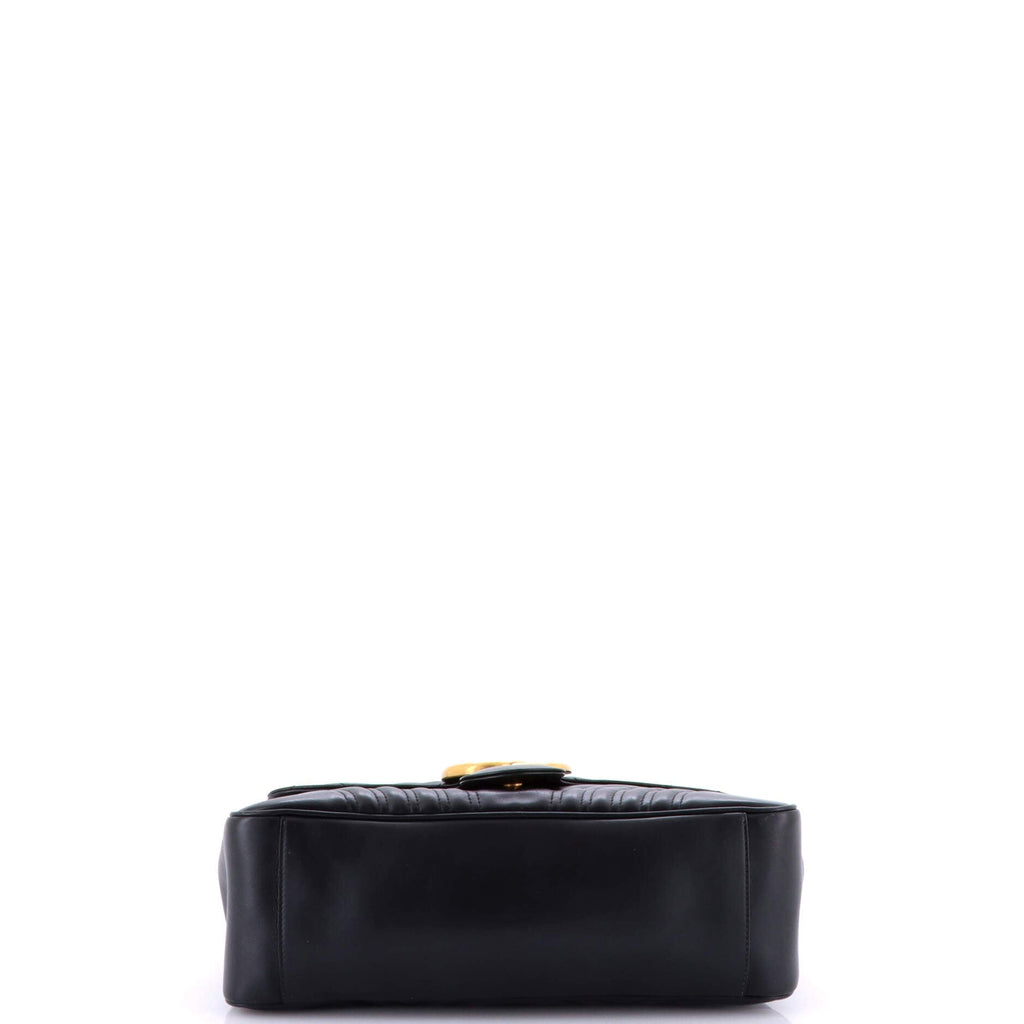 GG Marmont Top Handle Flap Bag Matelasse Leather Medium