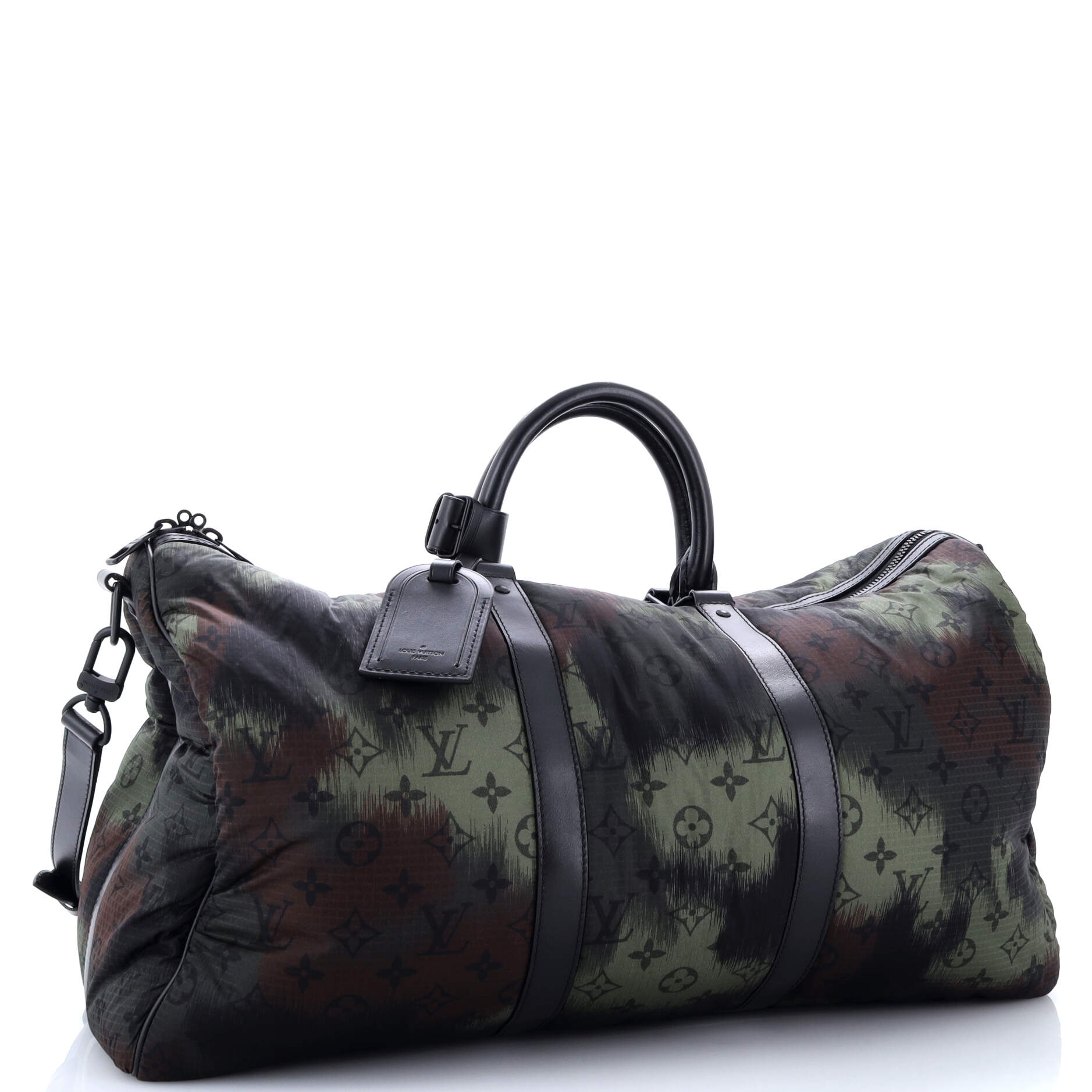 Keepall Bandouliere Bag Limited Edition Camouflage Monogram Nylon 50