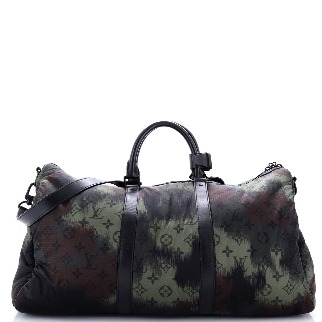 Keepall Bandouliere Bag Limited Edition Camouflage Monogram Nylon 50