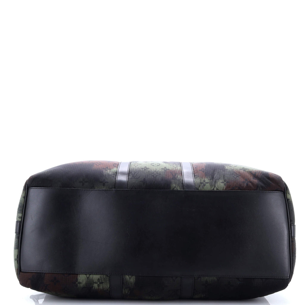 Keepall Bandouliere Bag Limited Edition Camouflage Monogram Nylon 50