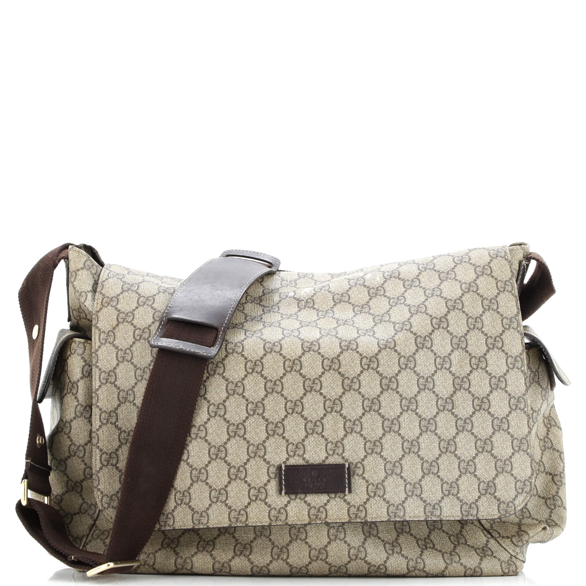 Diaper Bag GG Coated Canvas