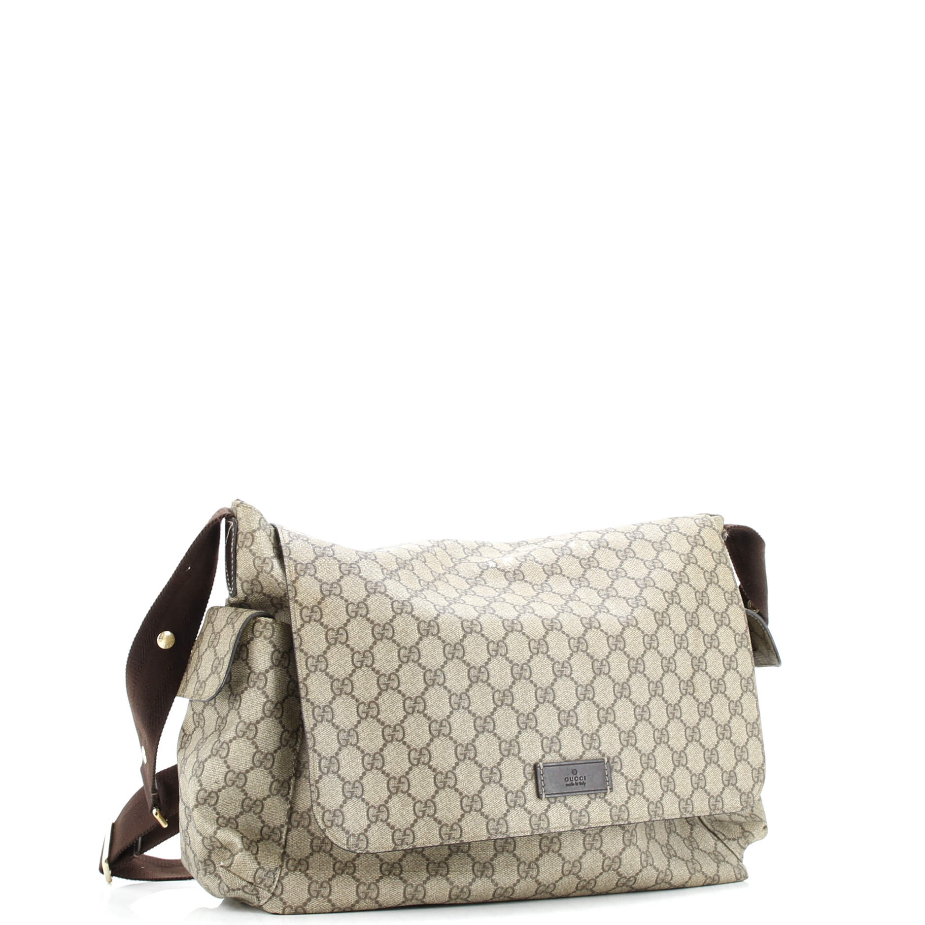 Diaper Bag GG Coated Canvas