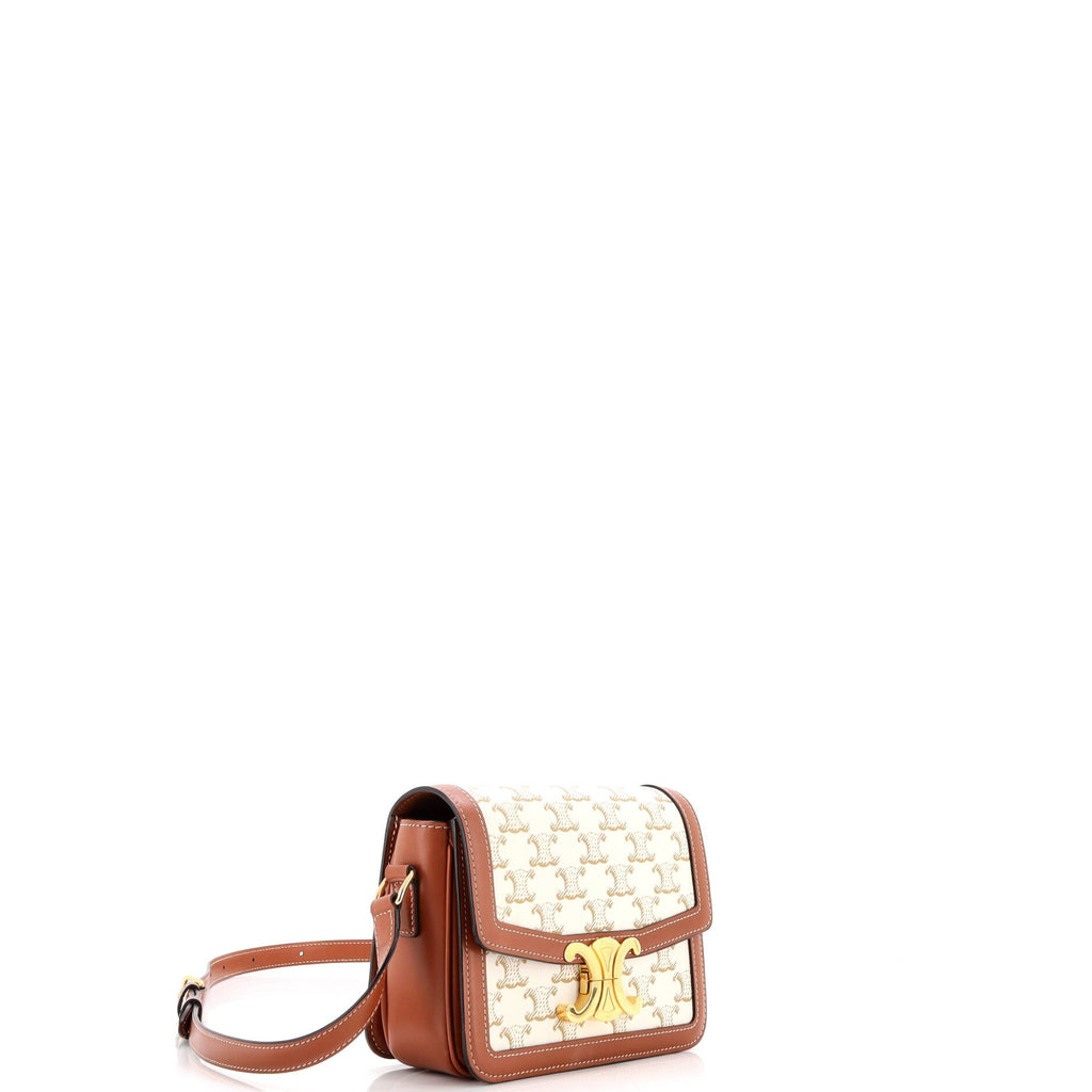 Triomphe Shoulder Bag Triomphe Coated Canvas Teen