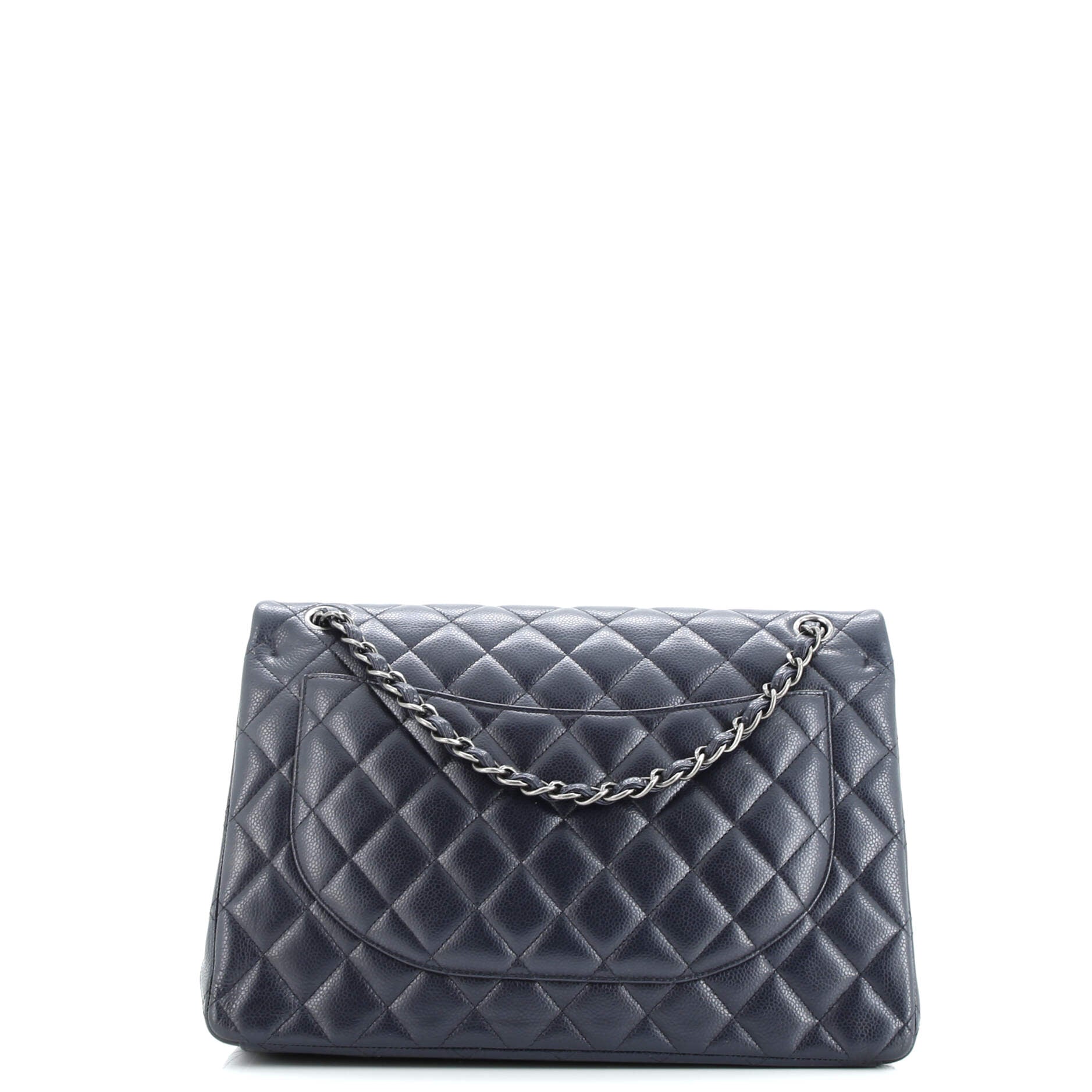 Classic Double Flap Bag Quilted Caviar Maxi