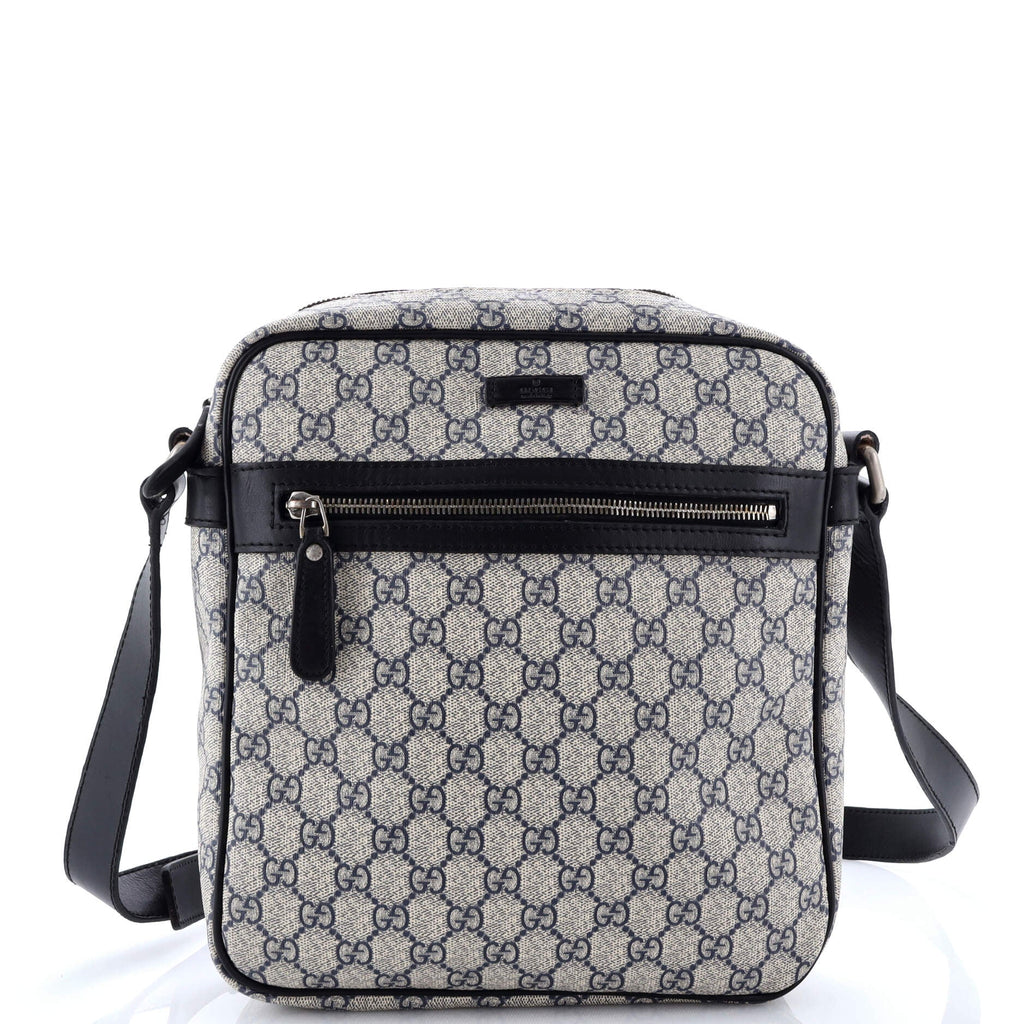 Front Zip Messenger GG Coated Canvas Medium
