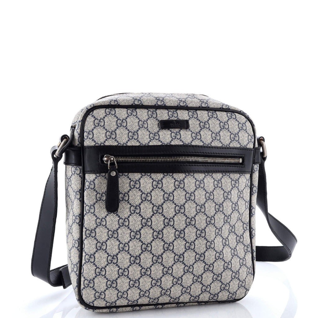 Front Zip Messenger GG Coated Canvas Medium