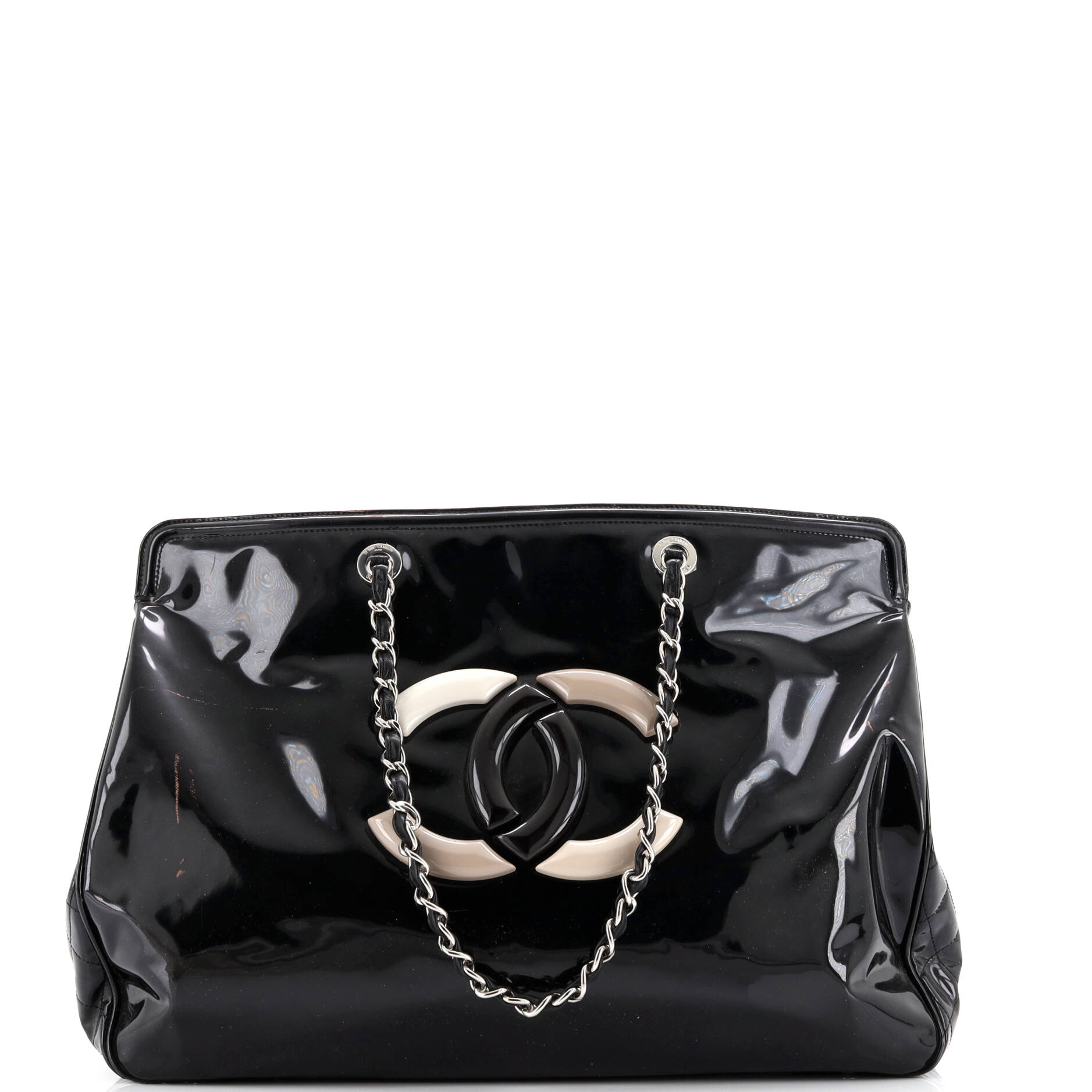 Lipstick Tote Patent Vinyl XL