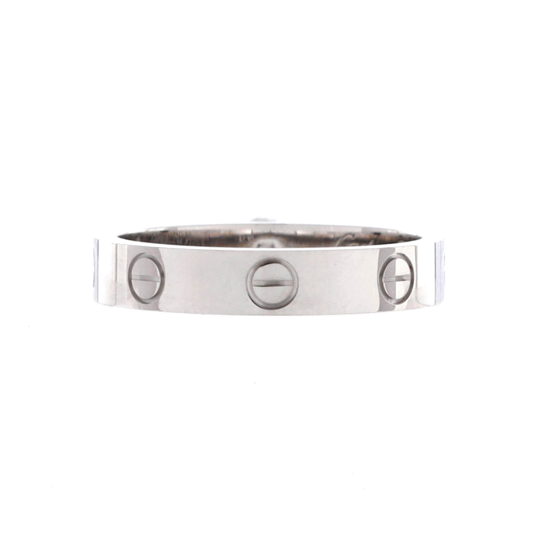 LOVE Solitaire Ring 18K White Gold with Diamond 0.23CT