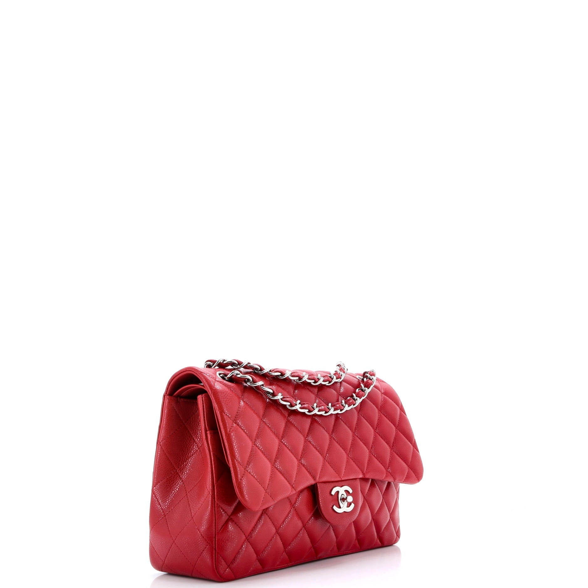 Classic Double Flap Bag Quilted Caviar Jumbo