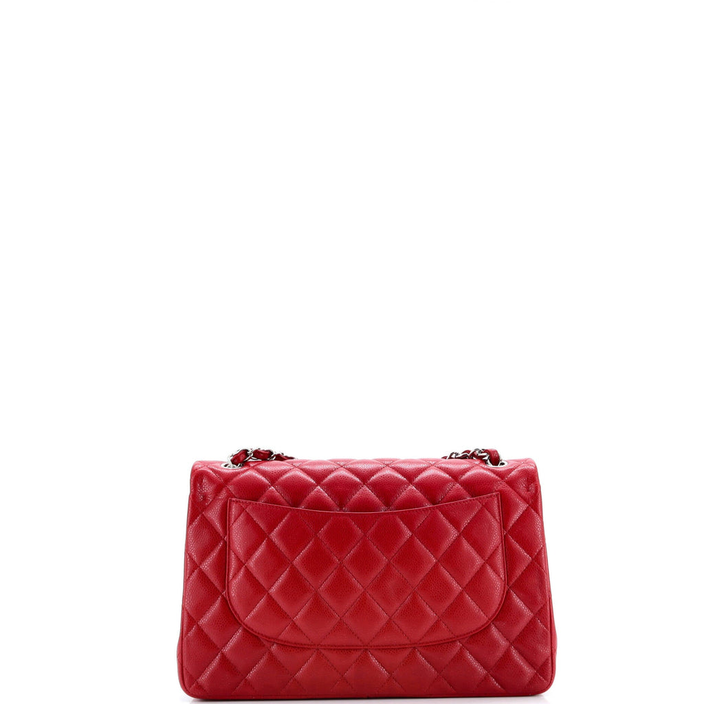 Classic Double Flap Bag Quilted Caviar Jumbo