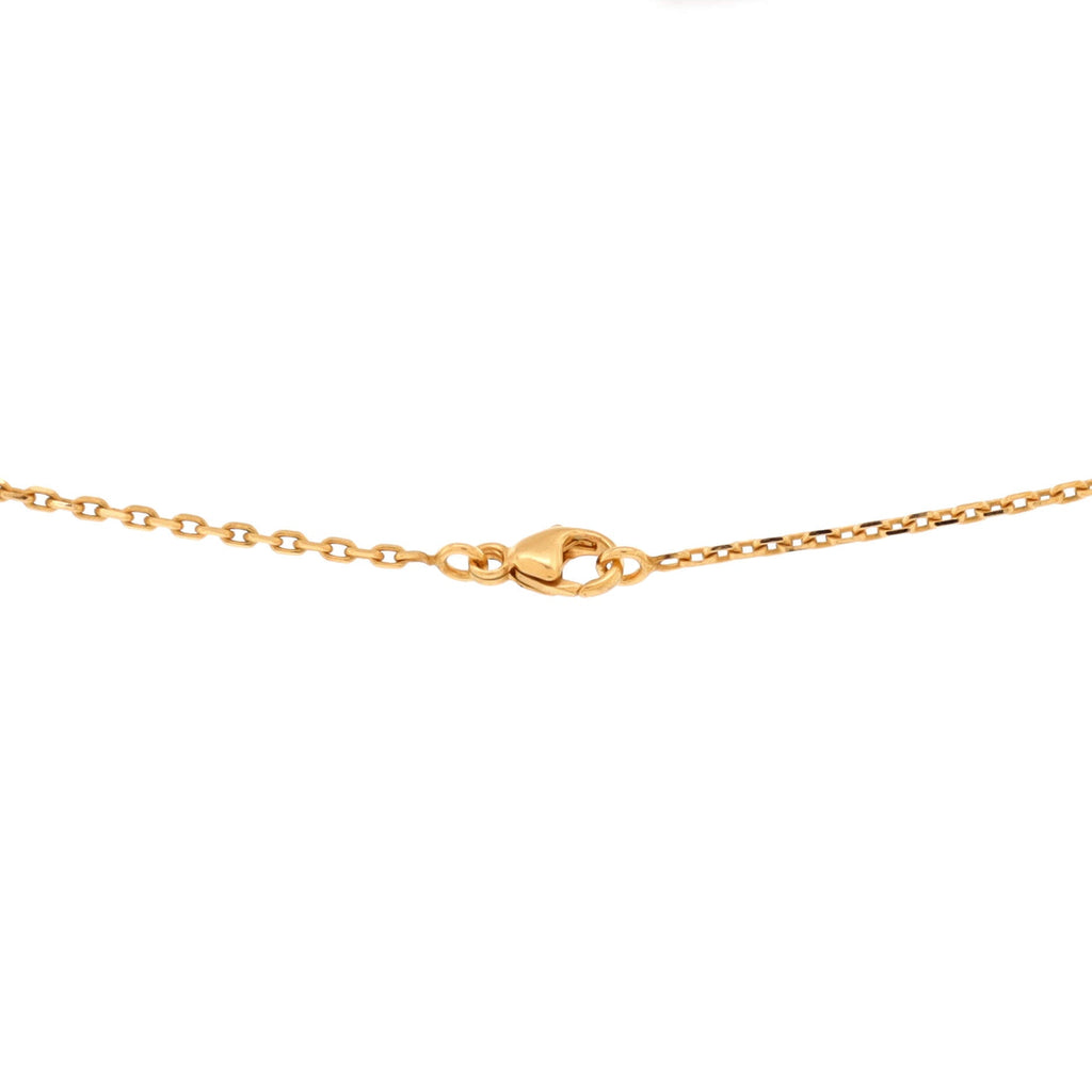 Pop H Pendant Chain Necklace Metal and Enamel Mini