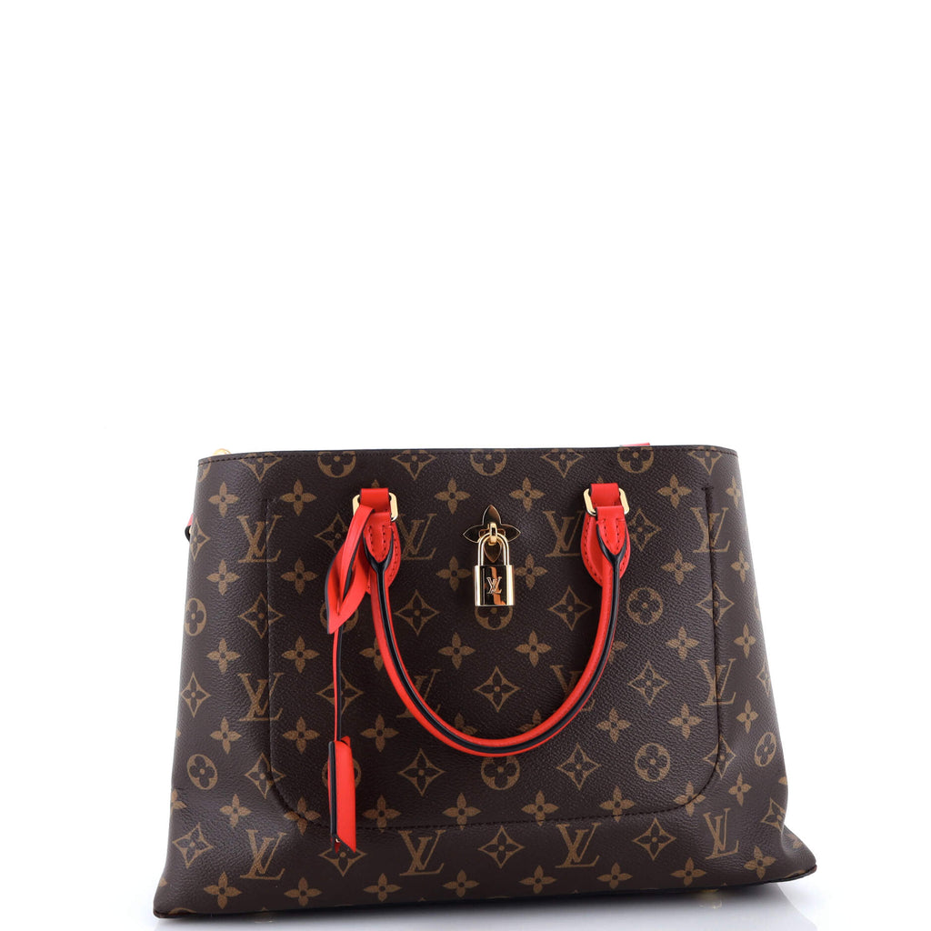 Flower Tote Monogram Canvas with Leather