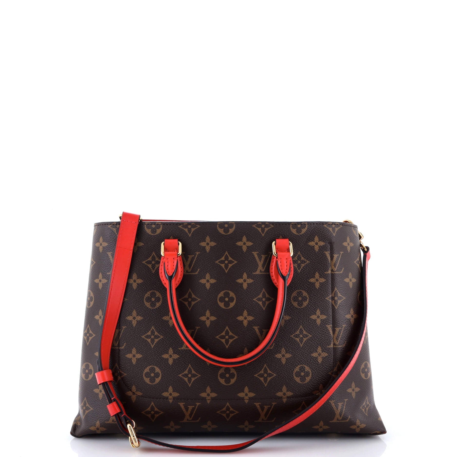 Flower Tote Monogram Canvas with Leather