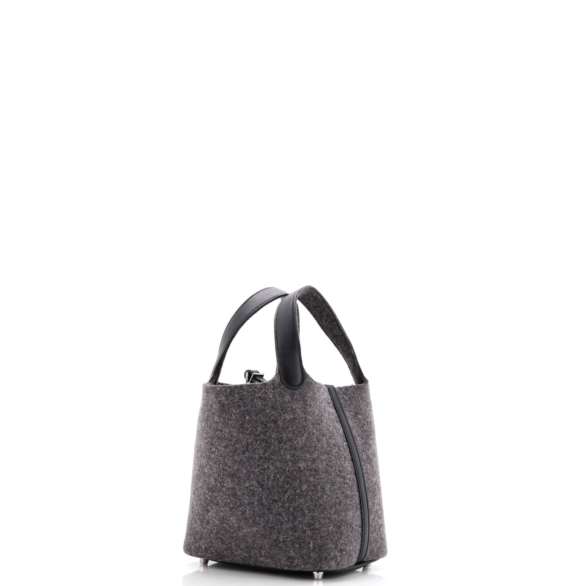 Picotin Lock Bag Felt with Leather PM