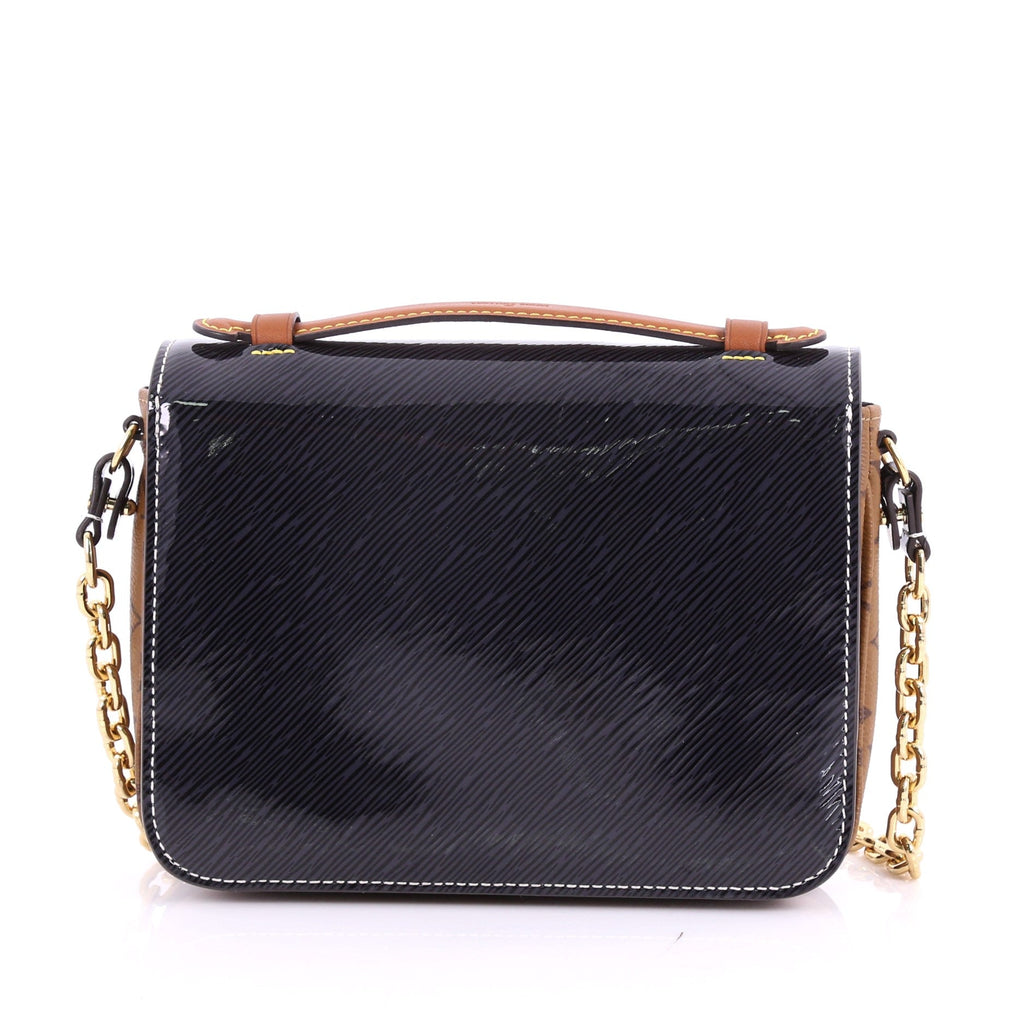 Pochette Metis Shiny Epi Leather with Reverse Monogram Canvas Mini