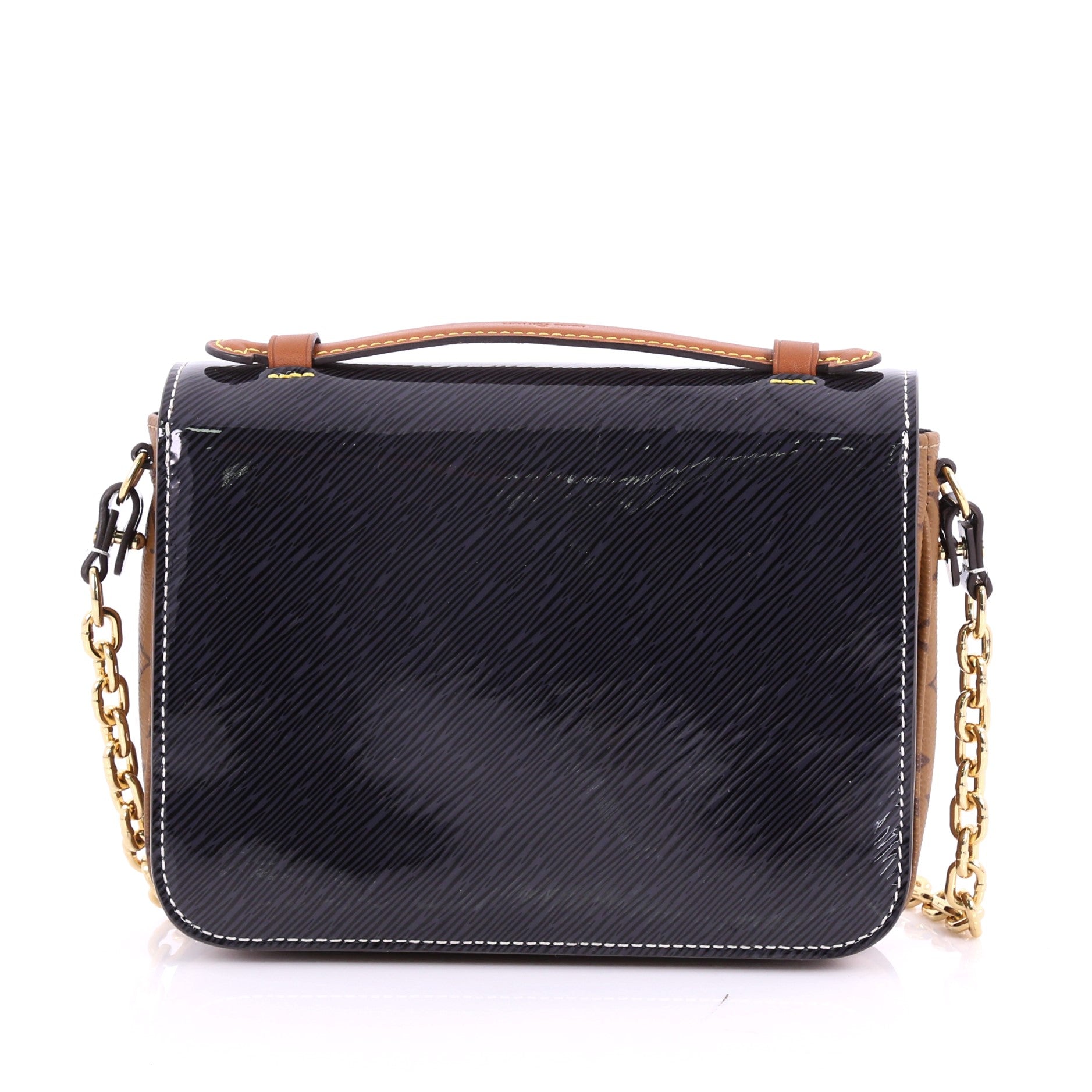 Pochette Metis Shiny Epi Leather with Reverse Monogram Canvas Mini