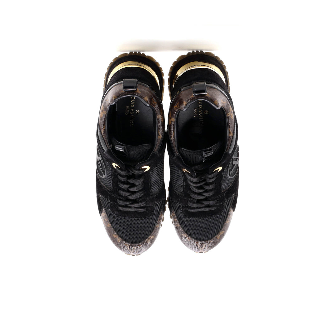 Women's Run Away Sneakers Mesh with Monogram Canvas and Suede