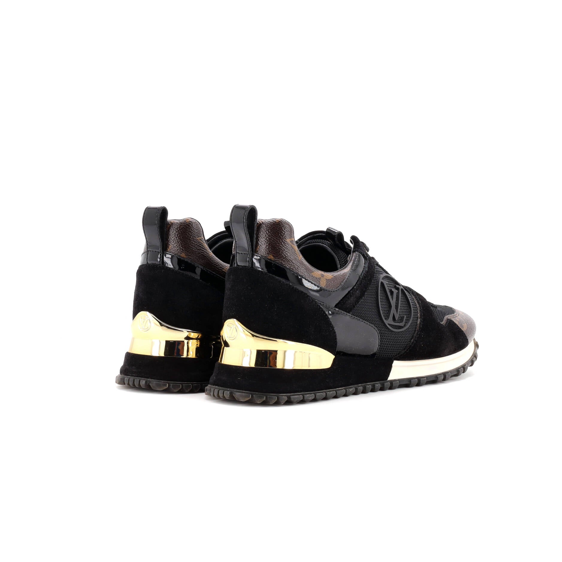 Women's Run Away Sneakers Mesh with Monogram Canvas and Suede