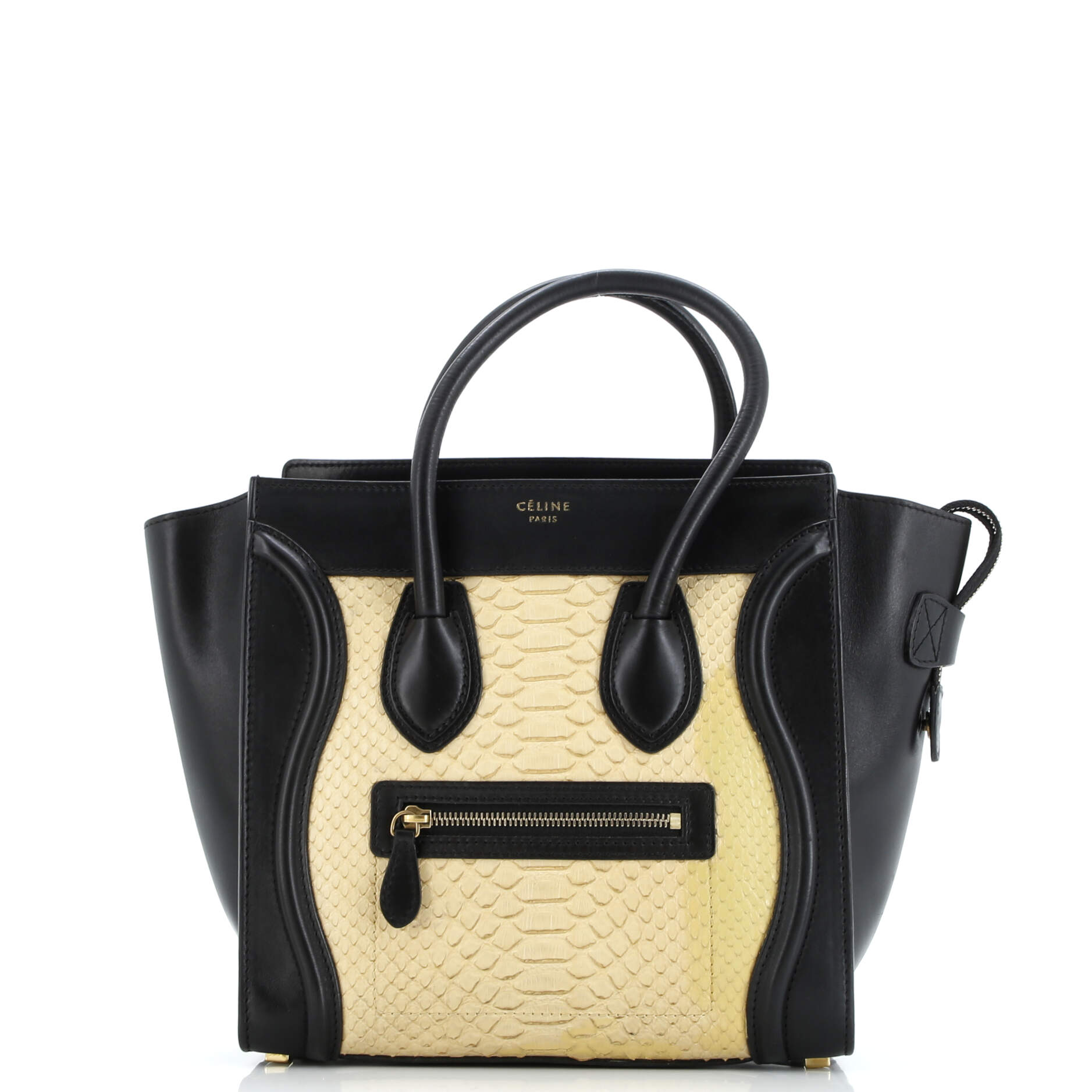 Luggage Bag Python and Leather Micro