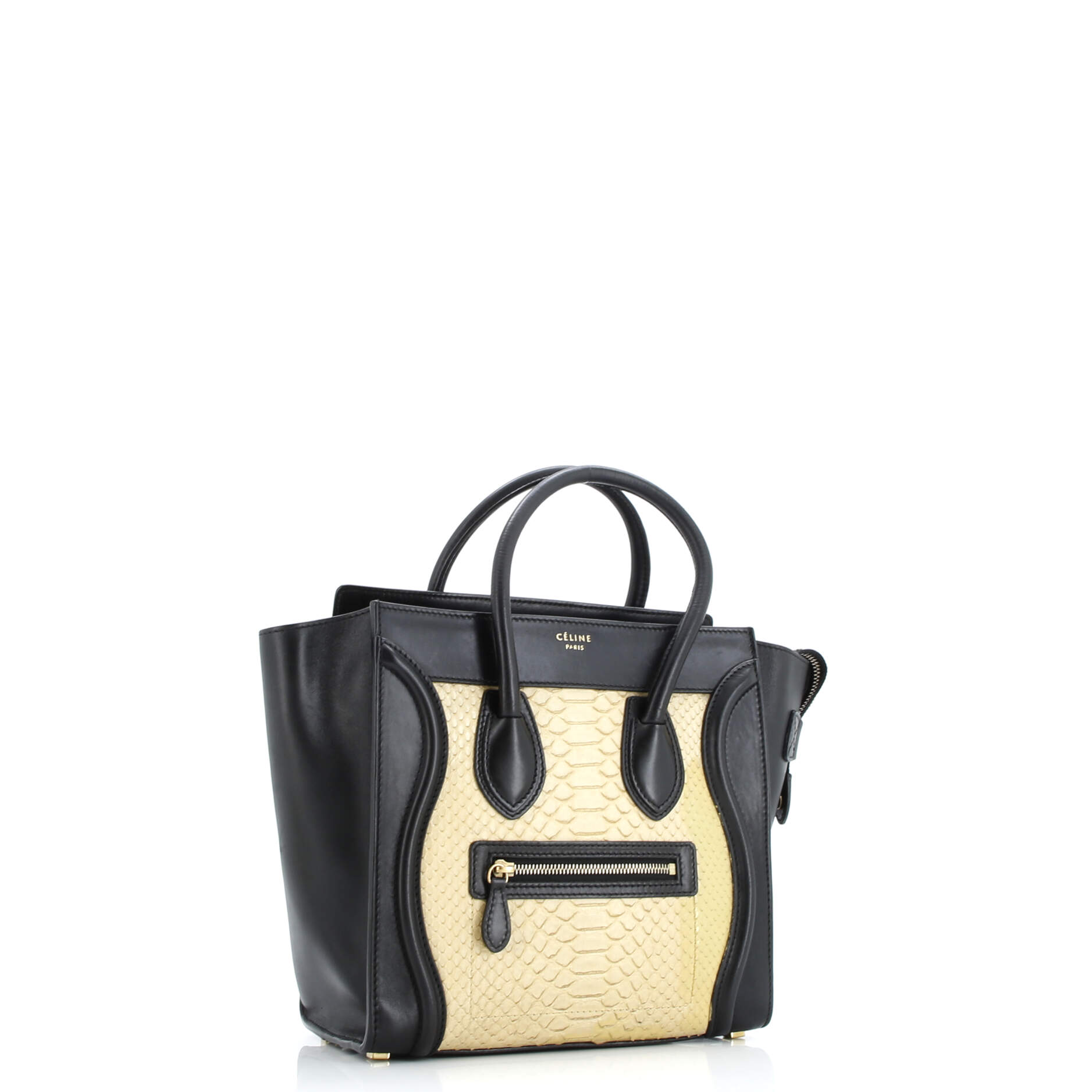 Luggage Bag Python and Leather Micro