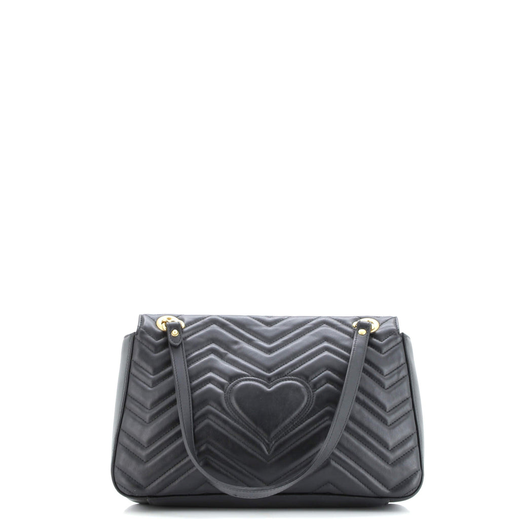 GG Marmont Flap Bag Embellished Matelasse Leather Medium
