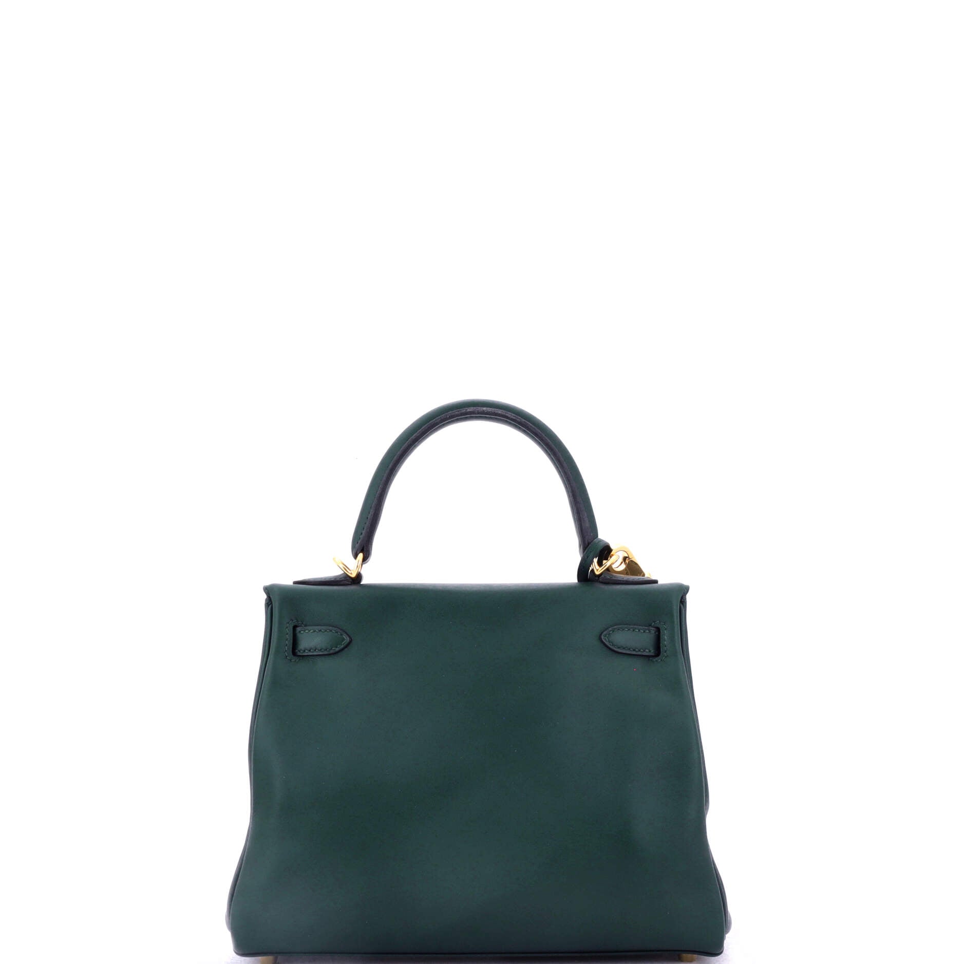 Kelly Handbag Vert Cypress Swift with Gold Hardware 25