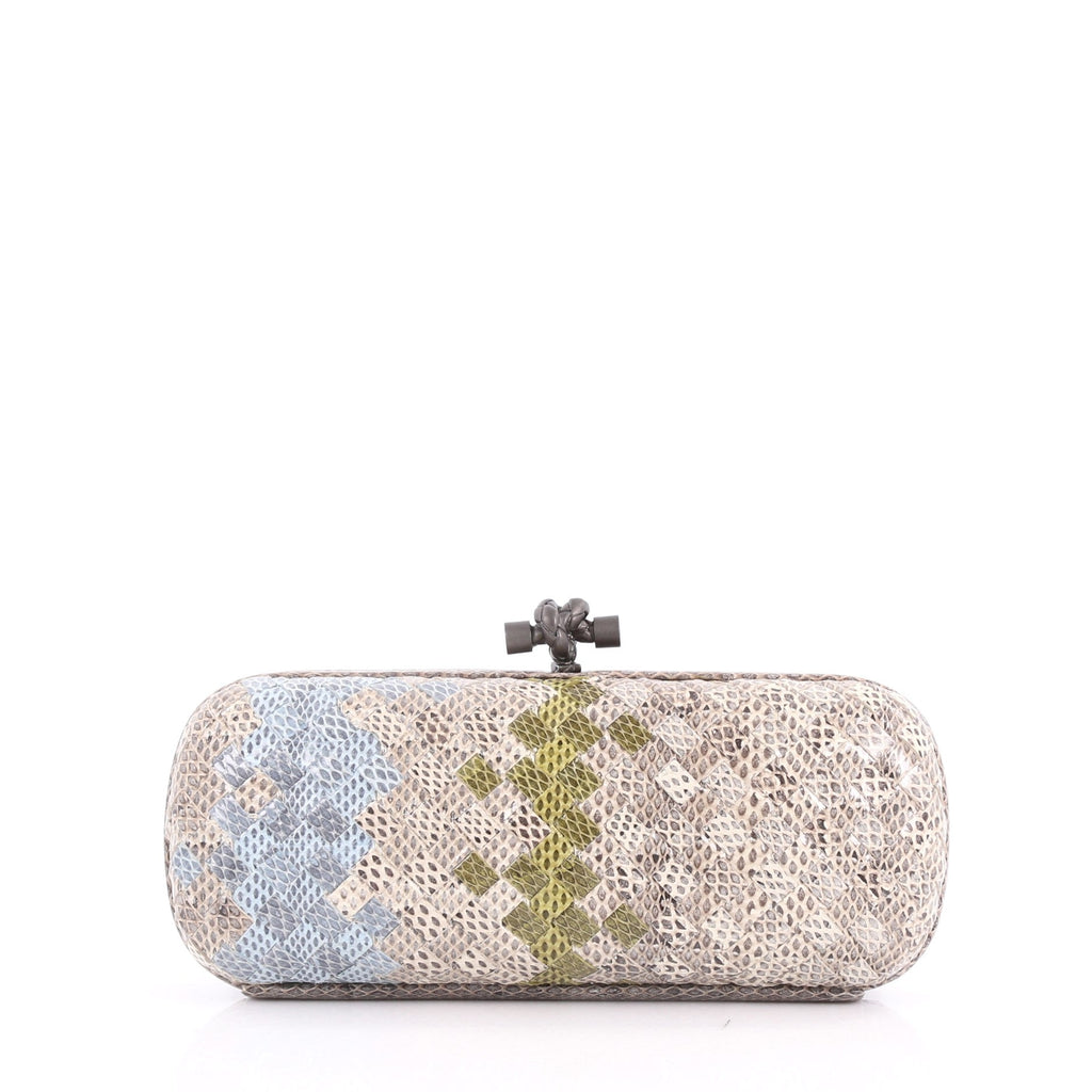 Box Knot Clutch Intrecciato Karung Long