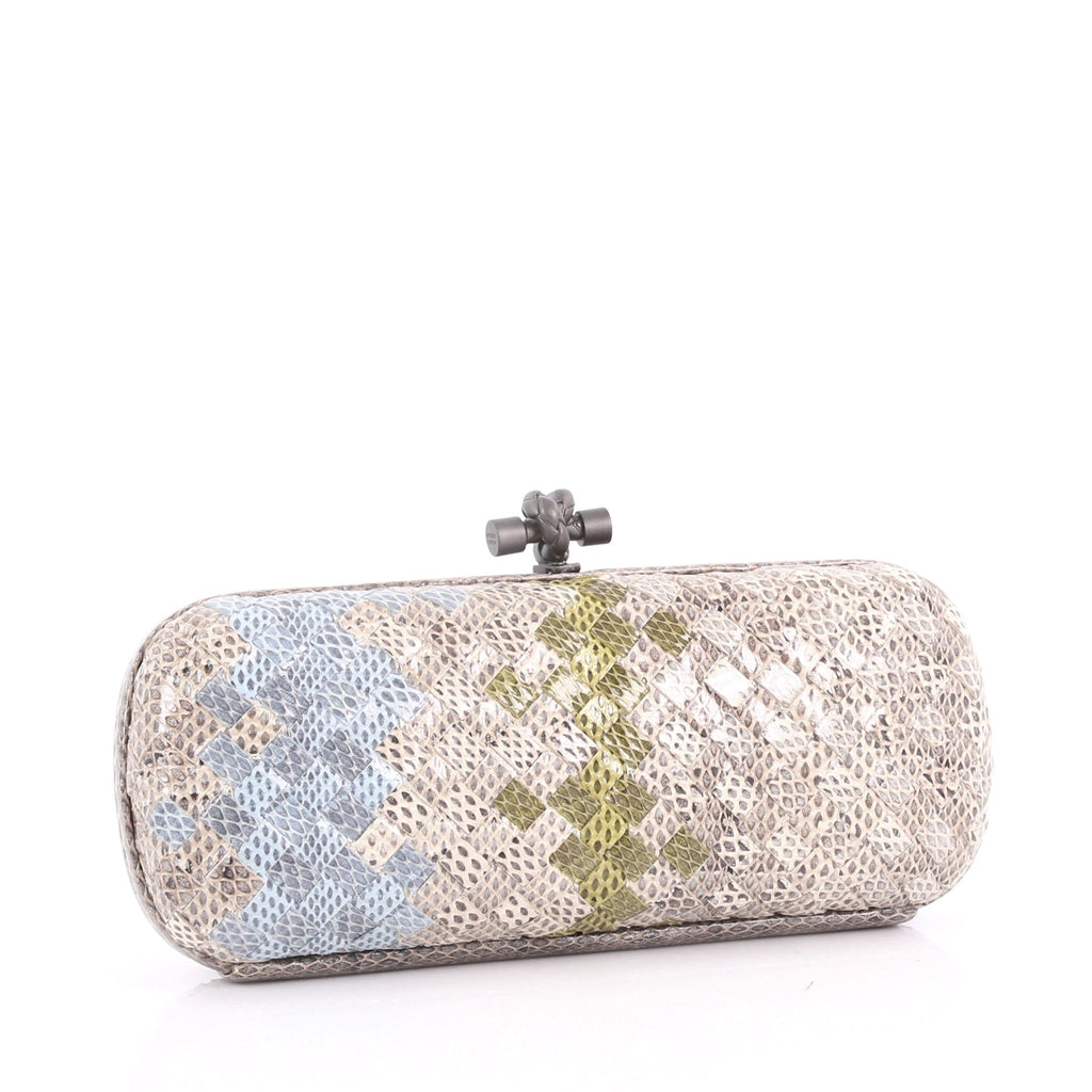 Box Knot Clutch Intrecciato Karung Long