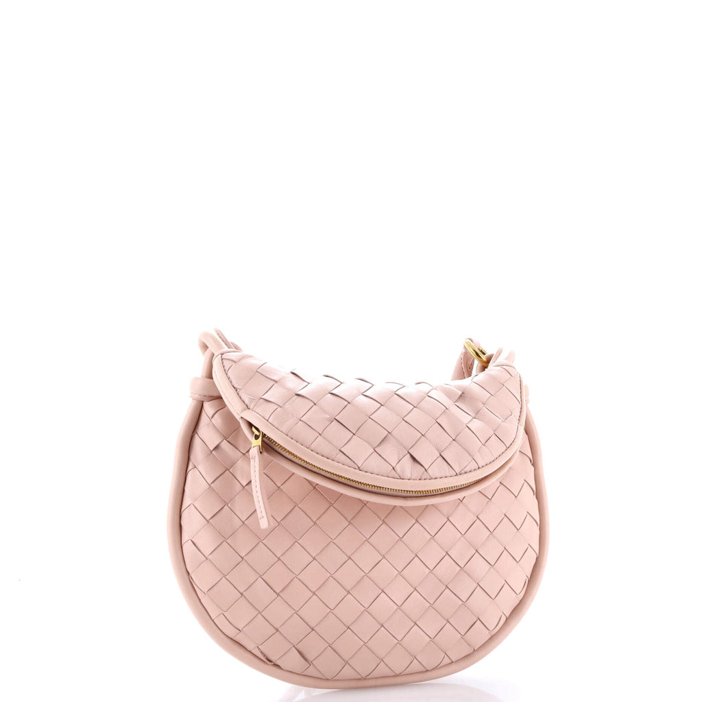 Gemelli Shoulder Bag Intrecciato Leather Small