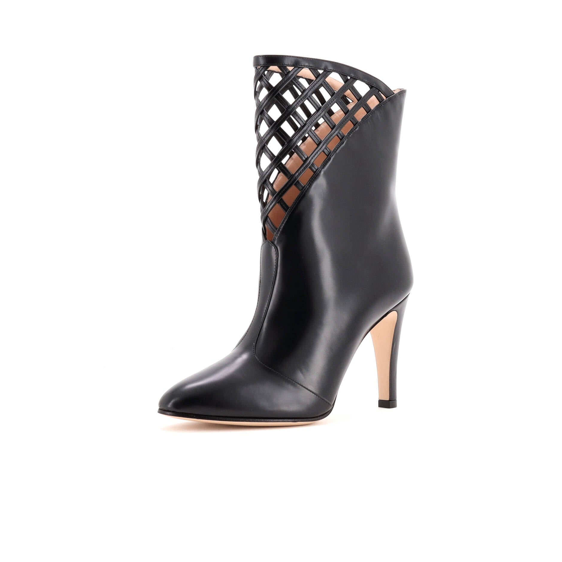 Women's Damir Lattice Cutout Boots Leather
