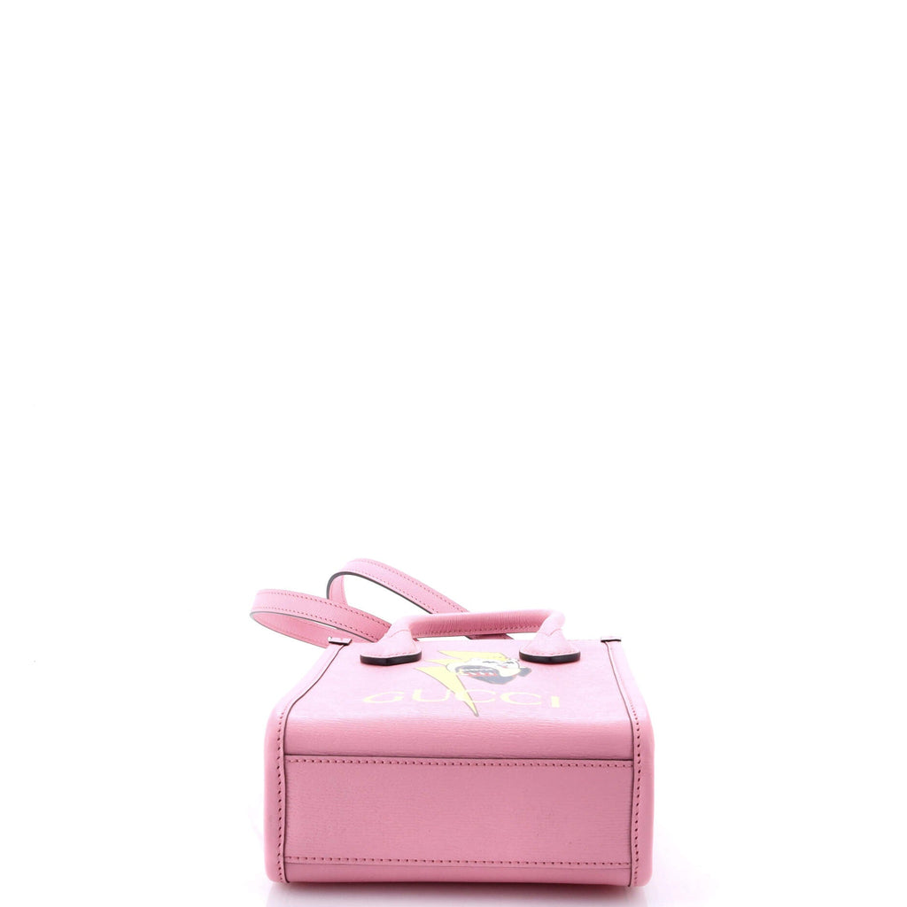 Vertical Tote Printed Leather Mini