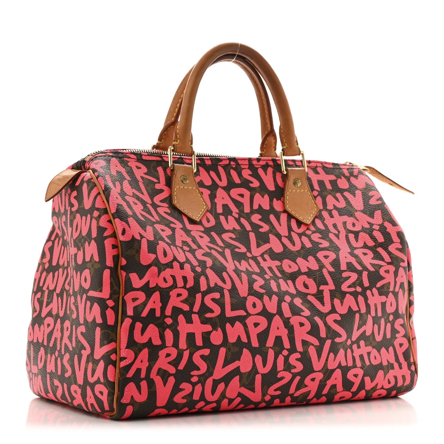 Monogram Graffiti Speedy 30 Fuchsia
