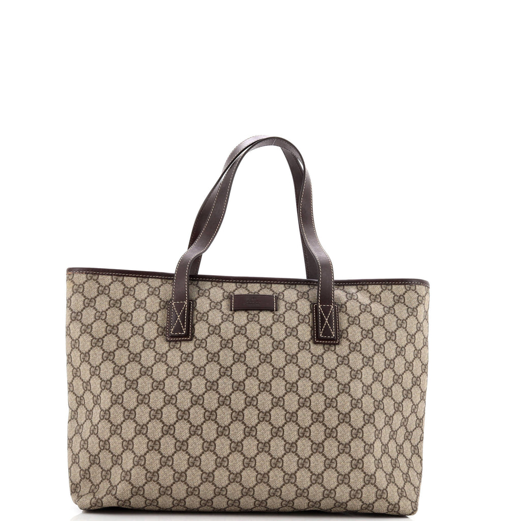 Plus Tote GG Coated Canvas with Leather Medium